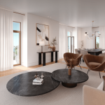 Tipologia T3 A Garden - Empreendimento Galardi - Sala