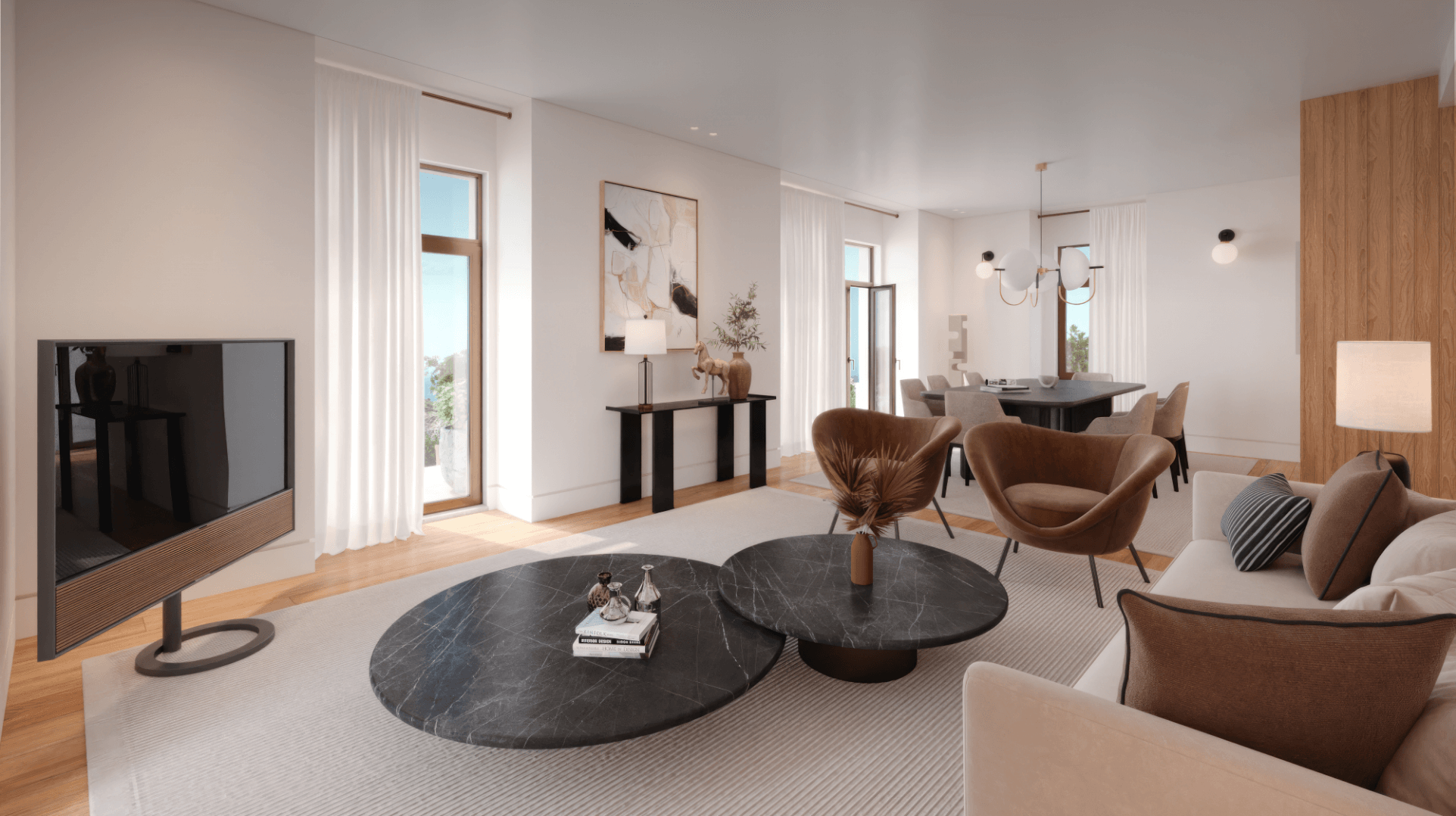 Tipologia T3 A Garden - Empreendimento Galardi - Sala