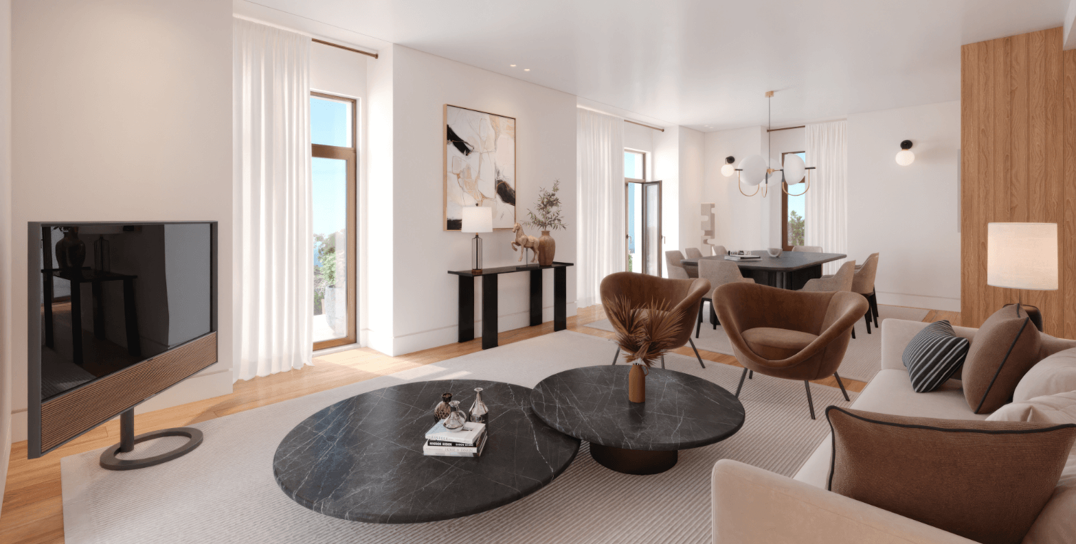 Tipologia T3 D Garden - Empreendimento Galardi - Sala de Estar