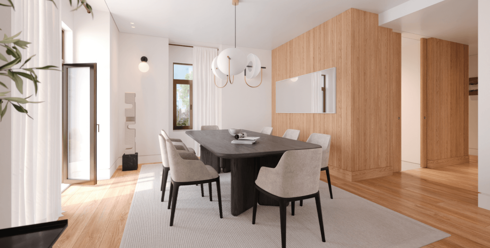 Tipologia T3 D Garden - Empreendimento Galardi - Sala de Refeições