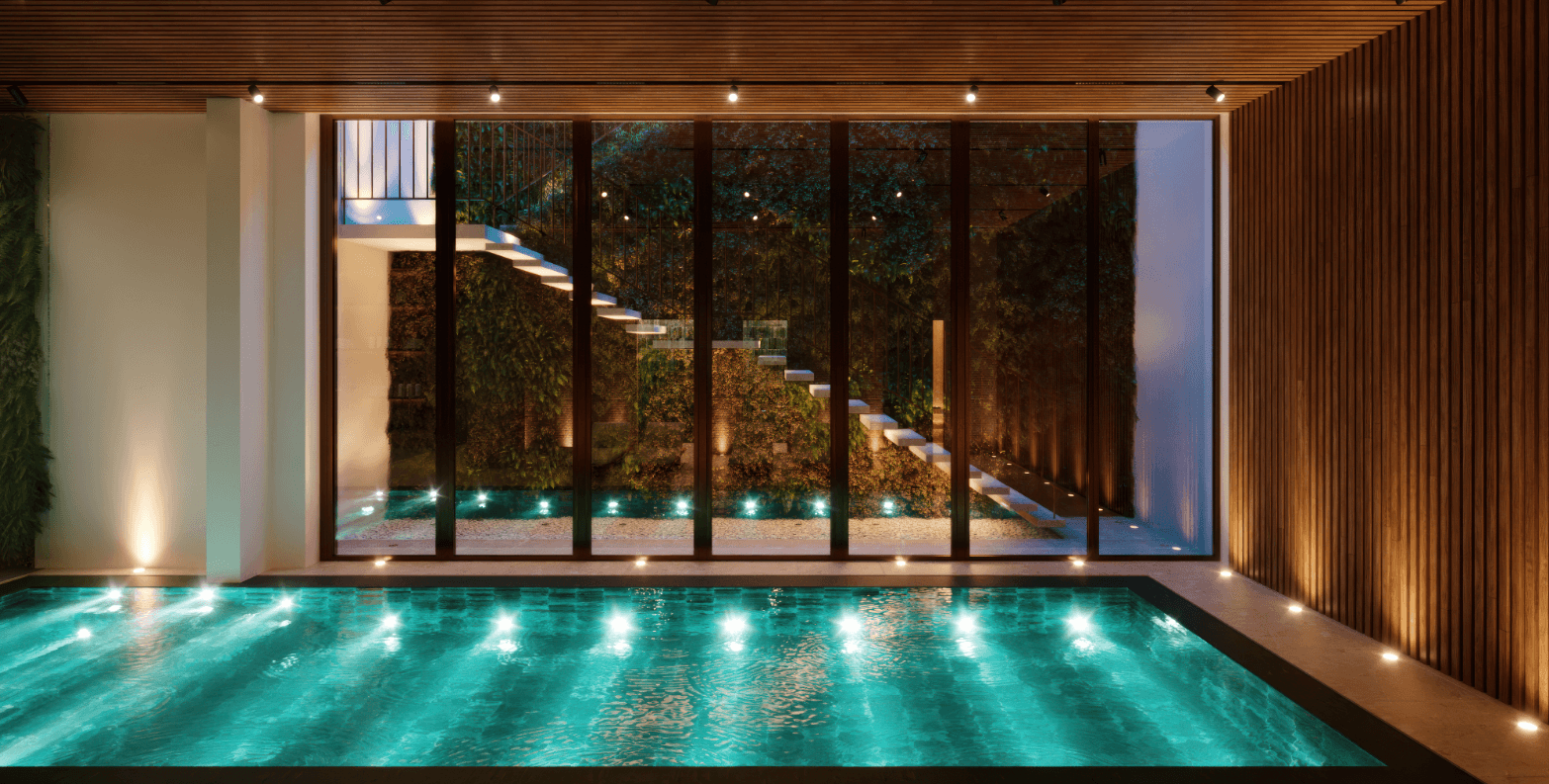 Zonas Comuns Empreendimento Galardi - Piscina Interior aquecida